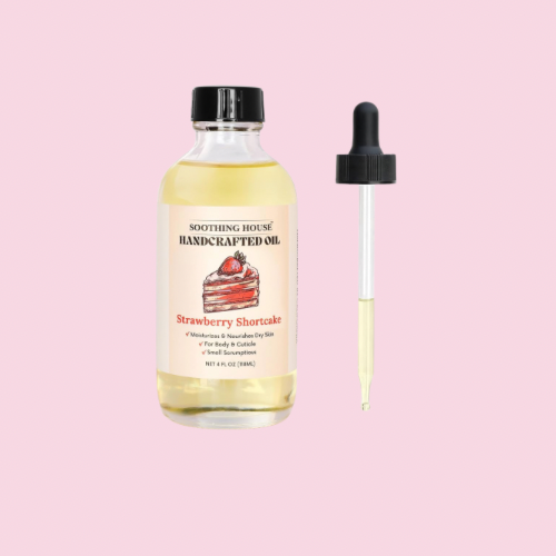 Soothing House Strawberry Shortcake Body Oil – 4 fl oz