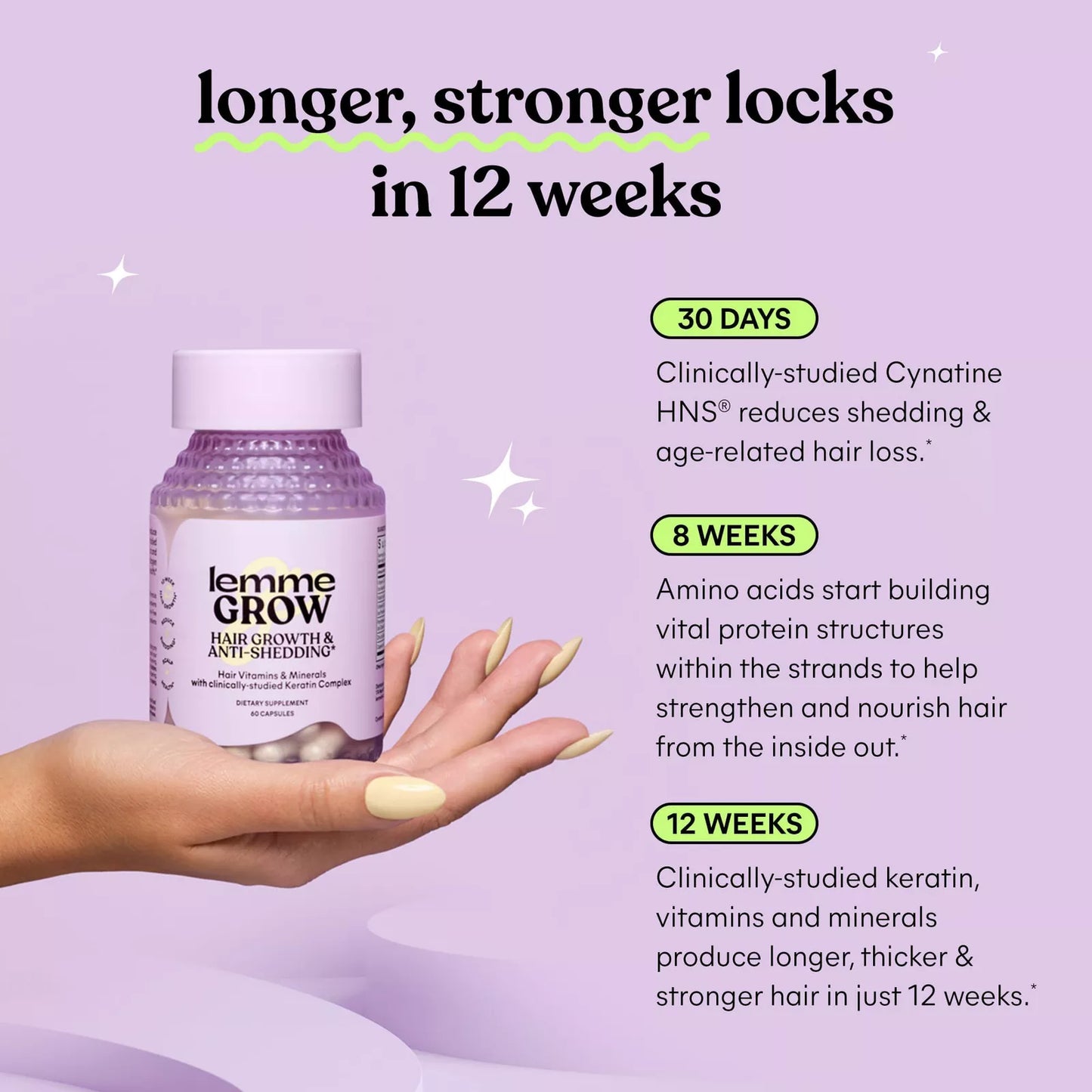Lemme Grow – Hair Growth Supplement (1 Month Supply)