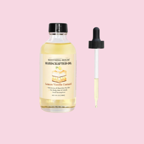 Soothing House Lemon Vanilla Custard Body Oil – 4 fl oz