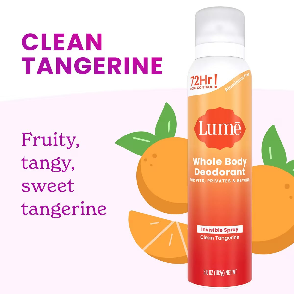 Lume – Whole Body Women’s Invisible Spray Deodorant (Soft Powder, 106 g / 3.6 oz)