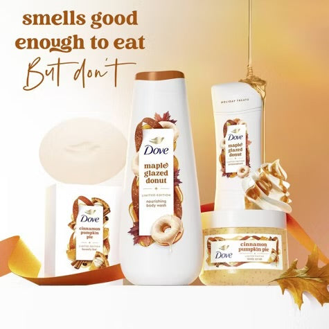 Dove Beauty Holiday Treat Body Scrub – Maple Glazed Donut (Limited Edition, 15 oz)