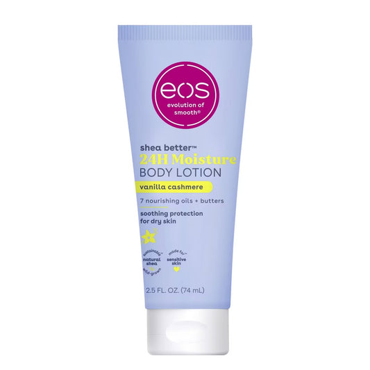 eos Mini Body Lotion – Vanilla Cashmere (Travel Size, 2.5 fl oz)