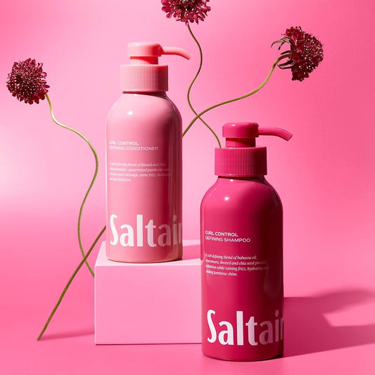 Saltair – Curl Control Haircare Set (Shampoo & Conditioner, 14 fl.oz. each, Almond)