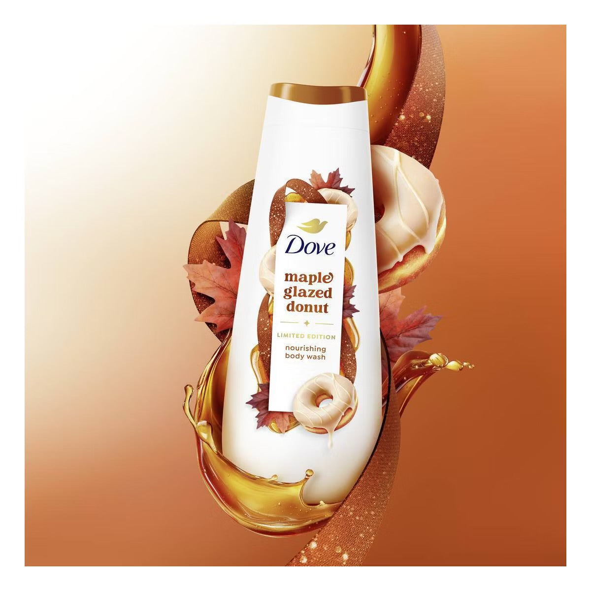 Dove Beauty Holiday Treat Body Wash – Maple Glazed Donut (Limited Edition, 20 fl oz)