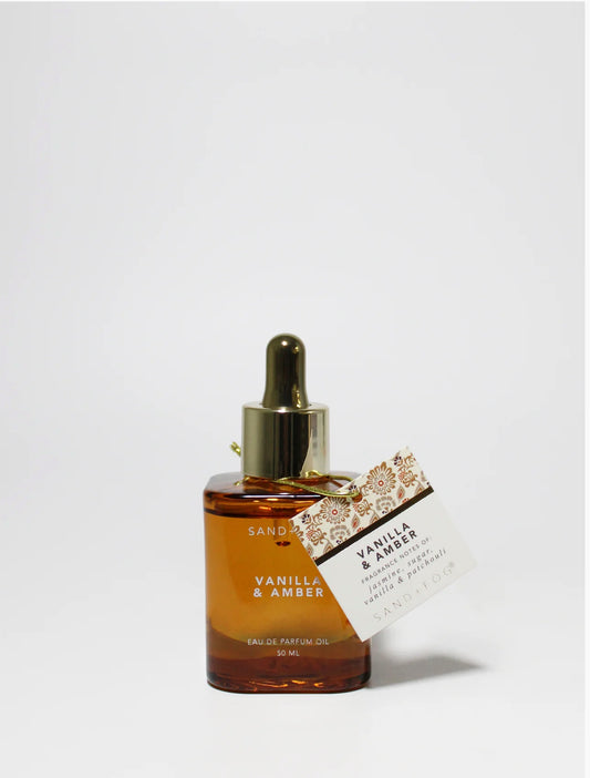 Sand + Fog Vanilla & Amber Perfume Oil (50ml Dropper)