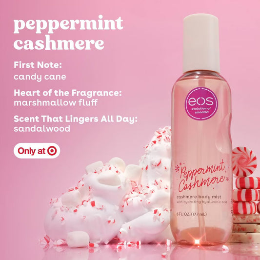 eos – Holiday Body Mist: Peppermint Cashmere (6 fl oz)