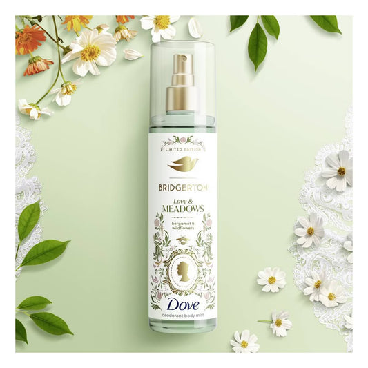 Dove x Bridgerton – Love & Meadows Body Mist (Limited Edition, 8oz)