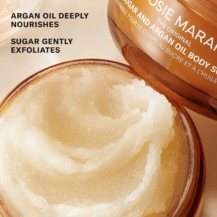 Josie Maran – Topless Tangerine Argan Oil + Sugar Balm Refillable Exfoliating Body Scrub