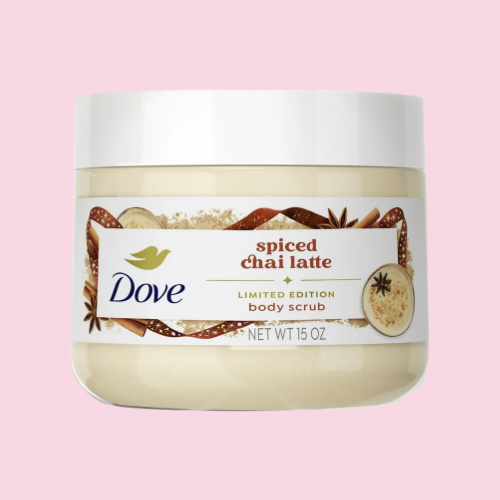 DOVE – Limited Edition Holiday Treats Body Scrub (Spiced Chai Latte, 15 oz)