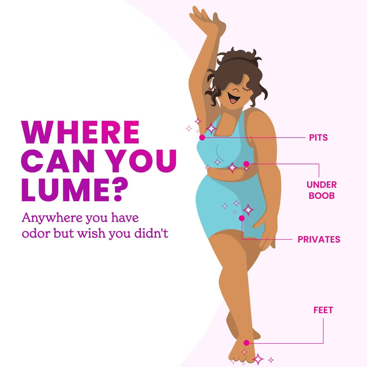 Lume Whole Body Deodorant – Soft Powder | Trial Size 0.5 oz