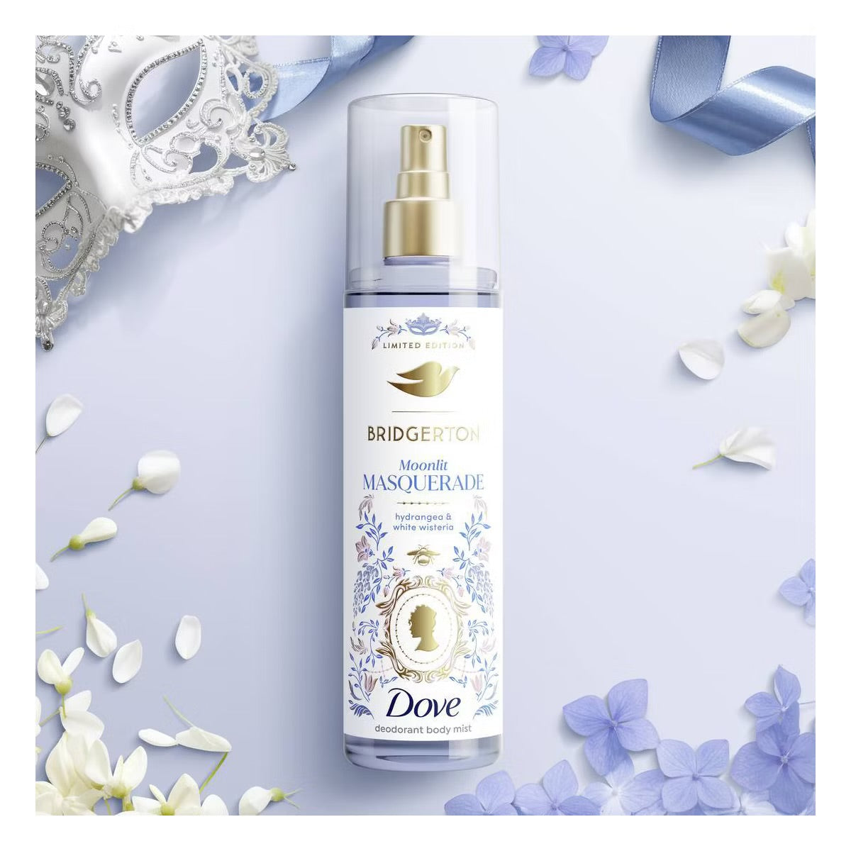 Dove x Bridgerton – Moonlit Masquerade Body Mist (Limited Edition, 8oz)