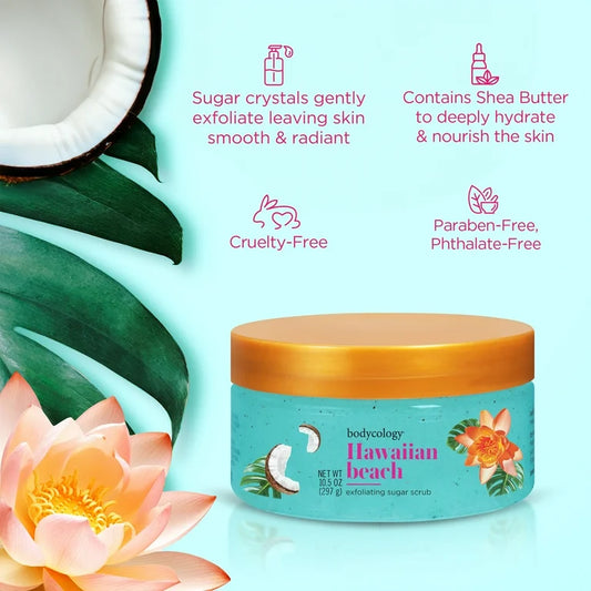 Bodycology Hawaiian Beach Sugar Scrub – 10 fl oz