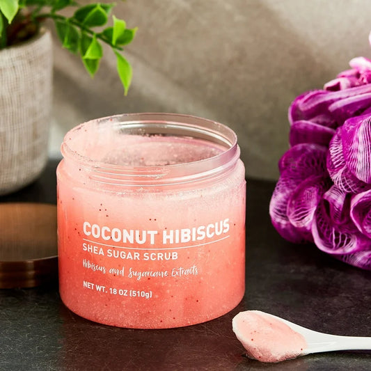 Shea Sugar Scrub – Coconut Hibiscus