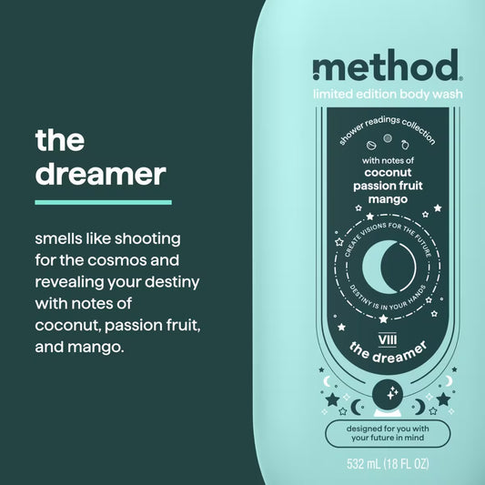 Method Limited Edition Shower Readings Body Wash – The Dreamer (18 oz)
