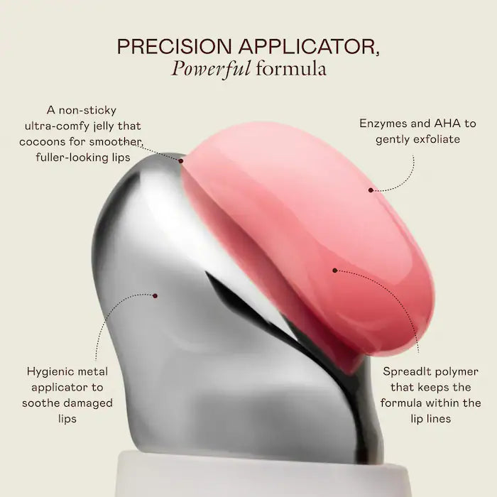 EADEM – Le Chouchou Exfoliating + Softening Peptide Lip Balm - Sakura Shaved Ice - Milky, translucent, neutral-toned pink | Vanilla Latte Scent