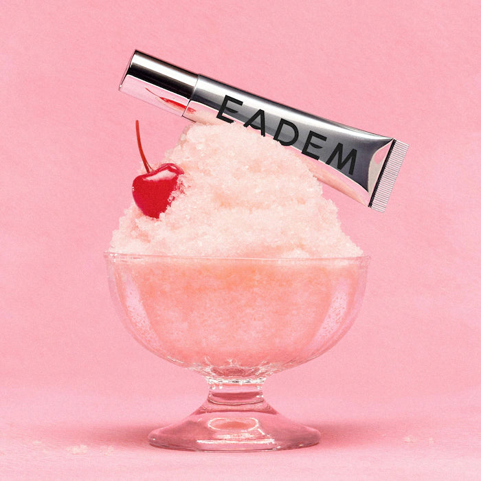 EADEM – Le Chouchou Exfoliating + Softening Peptide Lip Balm - Sakura Shaved Ice - Milky, translucent, neutral-toned pink | Vanilla Latte Scent