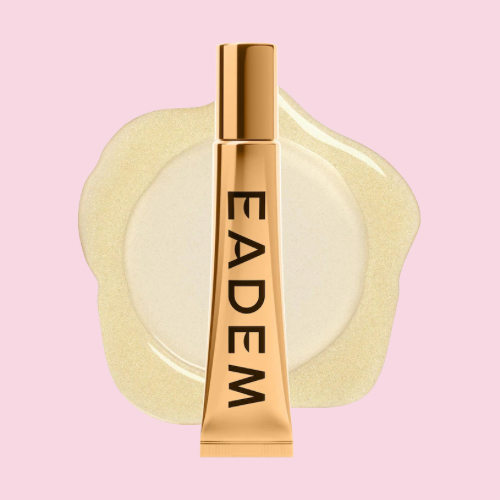 EADEM – Le Chouchou Exfoliating + Softening Peptide Lip Balm - Boba Bounce - Croissant au Beurre - clear with shimmery gold