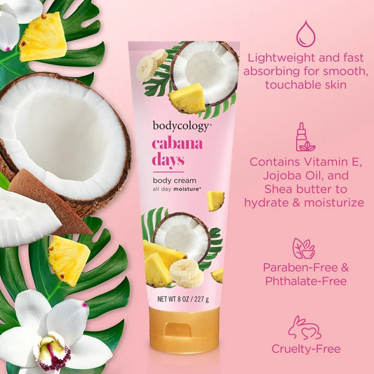 Bodycology Moisturizing Body Cream, Cabana Days – 8 oz
