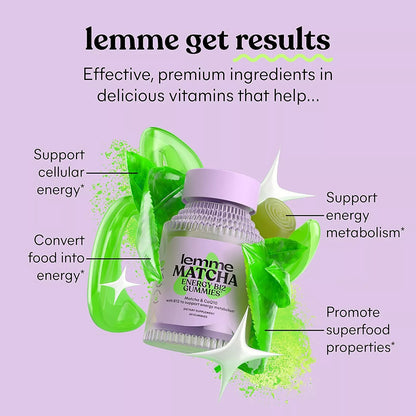 Lemme Matcha – Superfood Energy Gummies (60ct)