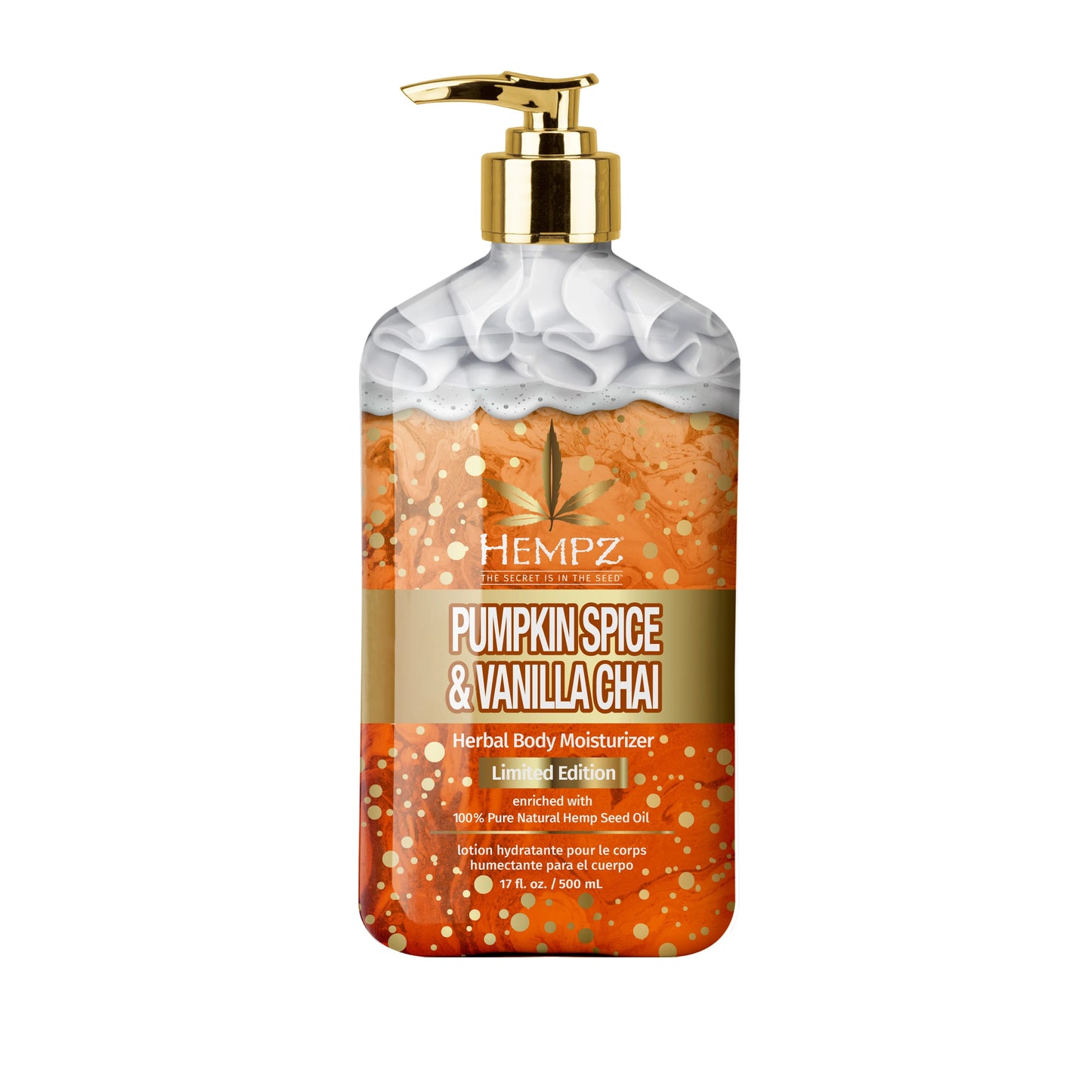 Hempz – Pumpkin Spice & Vanilla Chai Herbal Moisturizing Body Lotion