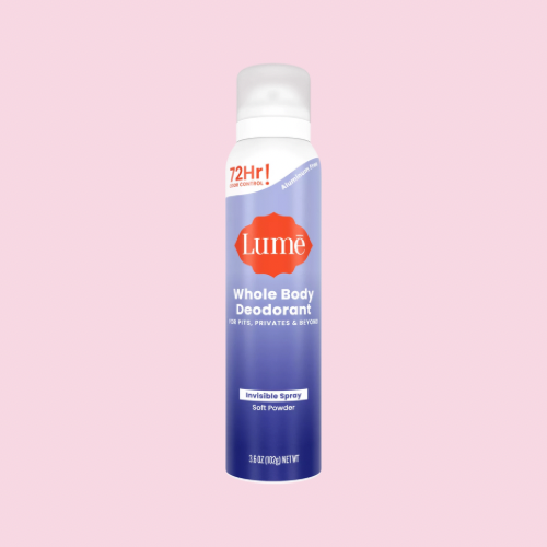 Lume – Whole Body Women’s Invisible Spray Deodorant (Soft Powder, 106 g / 3.6 oz)