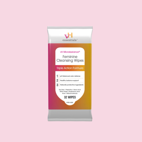 vH Essentials – Feminine Cleansing Wipes (pH Balanced, 32 Count)