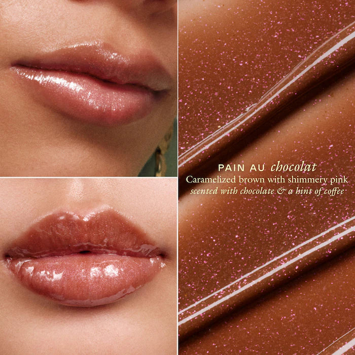 EADEM – Le Chouchou Exfoliating + Softening Peptide Lip Balm - Boba Bounce - Pain au Chocolat - caramelized brown with shimmery pink